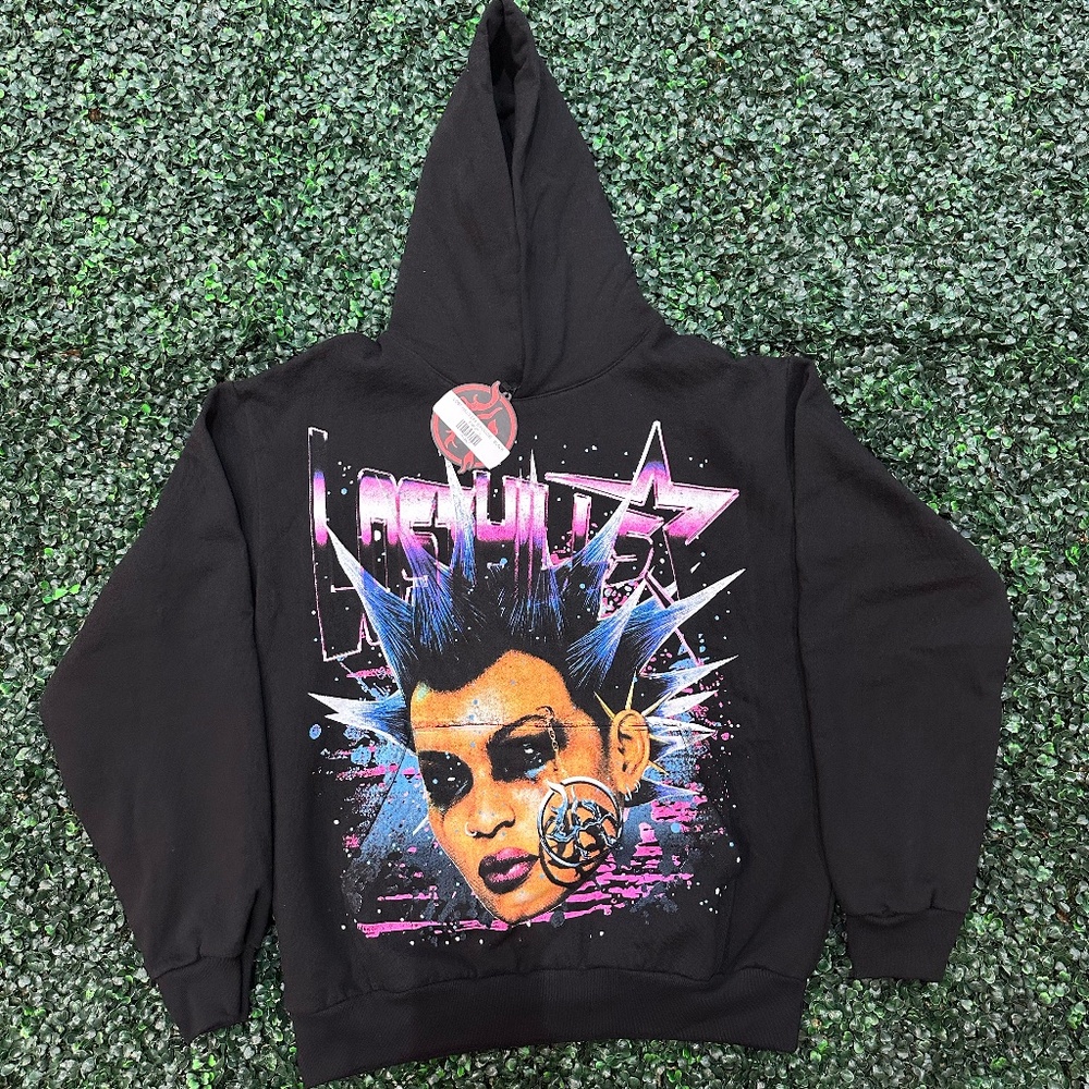BRAND NEW LOST HILLS SPIKE HOODIE BLACK Sz L